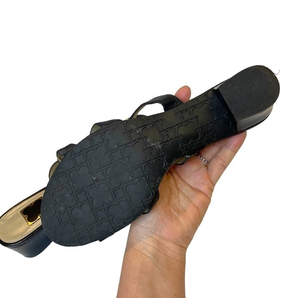 Liz Claiborne Black Leather Sandals 🖤 - Picture 6 of 7